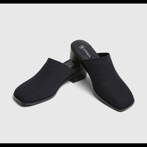 Vivaia Square Toe Knitted Mules